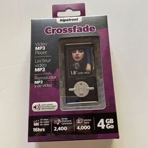 1.8" hipstreet‎ HS-T29A-4GBMX Crossfade (4 GB) Digital MP3 Player NEW SEALED
